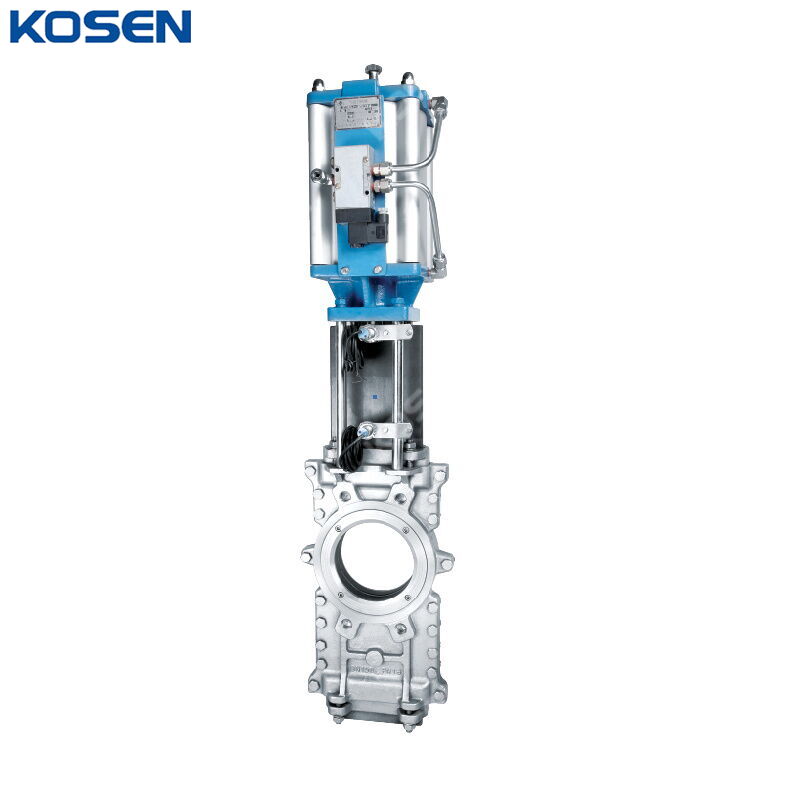 Pneumatic Actuated Knife Gate Valve, A351 CF8M, DN150, PN10