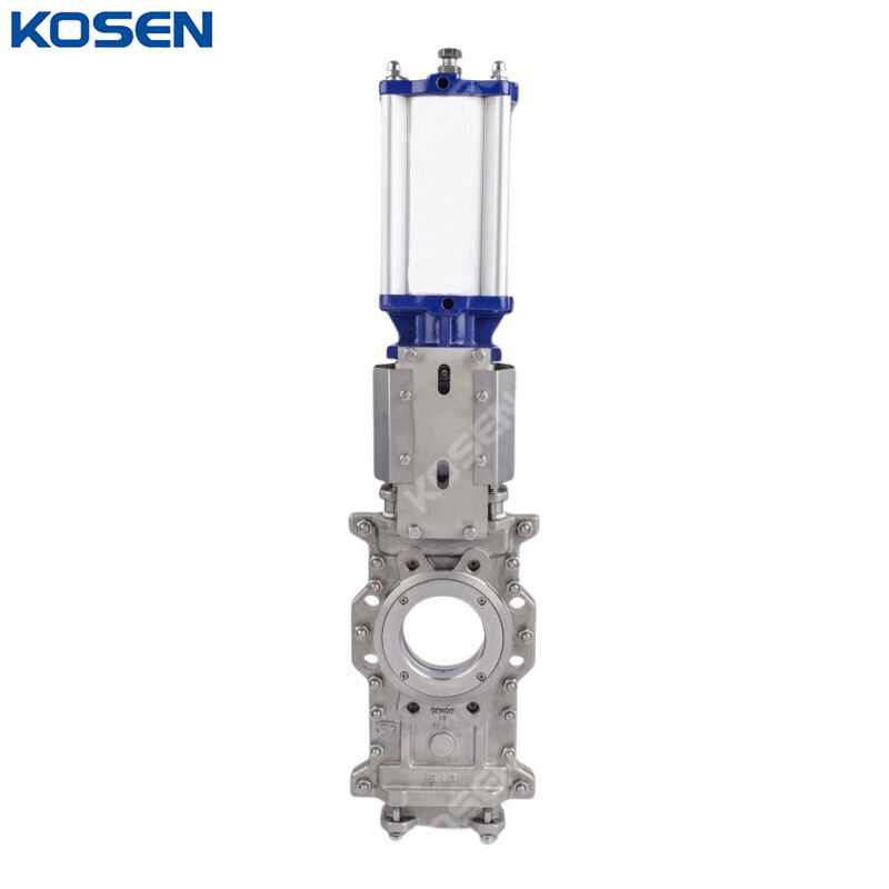 Pneumatic Knife Gate Valve, ASTM A351 CF8, DN100, PN10, 4 IN