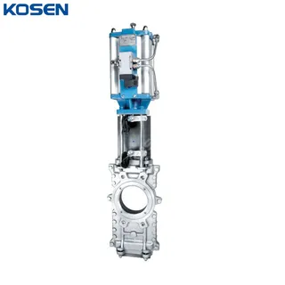 Pneumatic Actuated Knife Gate Valve, A351 CF8M, DN150, PN10