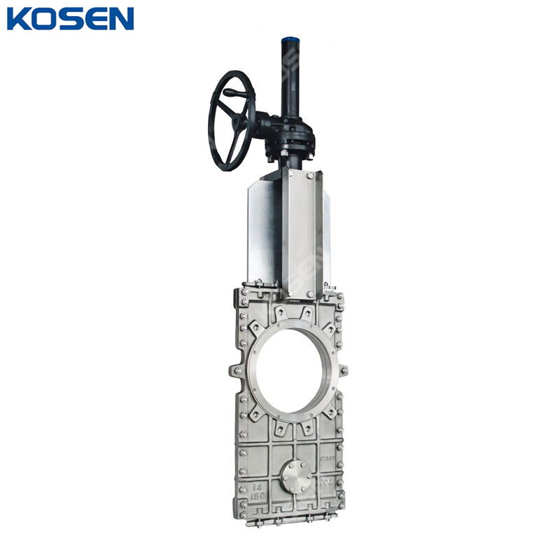Wafer Knife Gate Valve, A351 CF8, 14 Inch, CL150, Bevel Gear