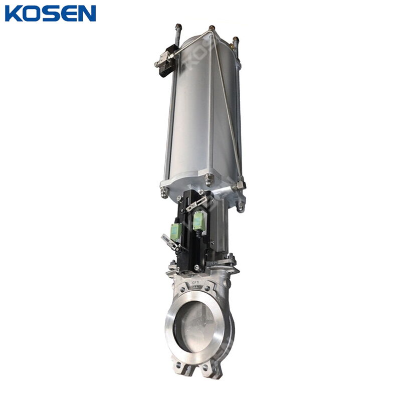 ASTM A351 CF8 Knife Gate Valve, DN200, PN10, 8 IN, Pneumatic