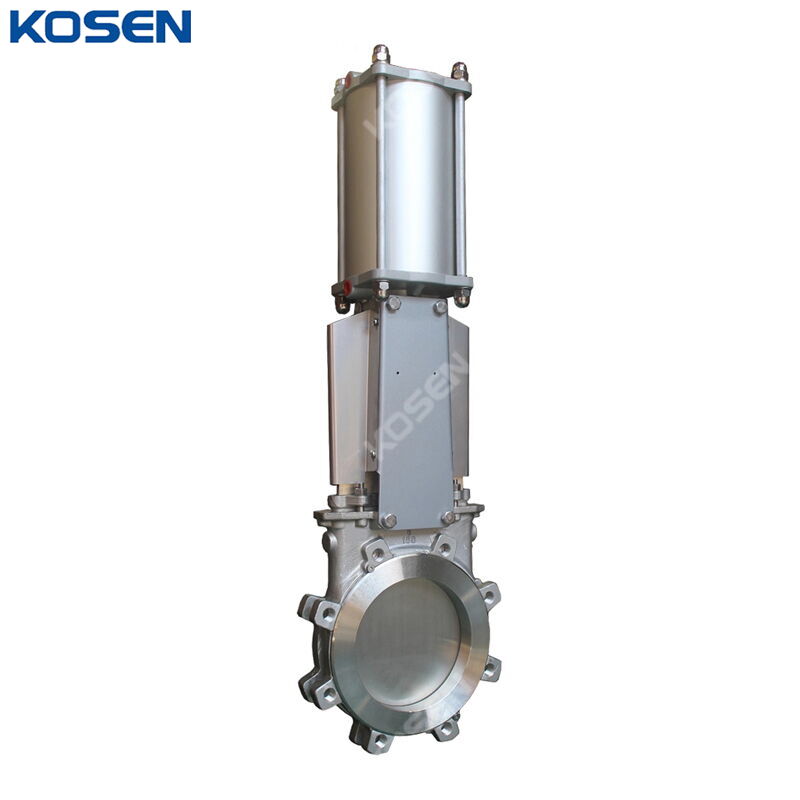 ASTM A351 CF8 Knife Gate Valves, 6 IN, CL150, Pneumatic, Lug