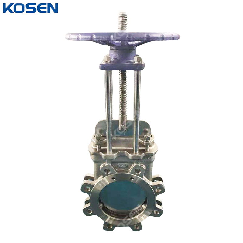 Rising Stem Knife Gate Valve, CF8M, PN10, Lug, Unidirectional