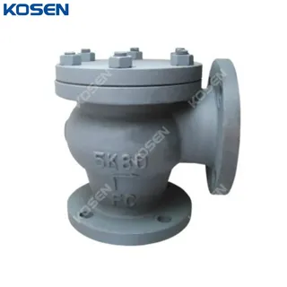 JIS F7359 Lift Check Angle Valve, JIS FC200, 80A, 5K, 3 Inch