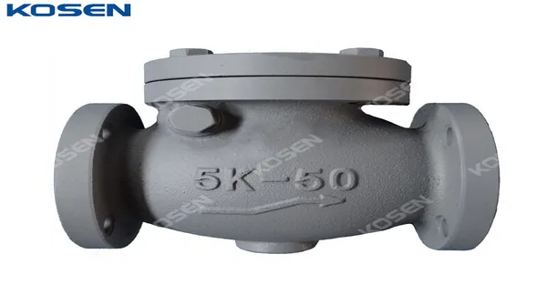 SANKO SWING BALANCER Ⅱ JIS F7373 Swing Check Valve, FC200, 50A, 2 Inch, 5K, Flanged