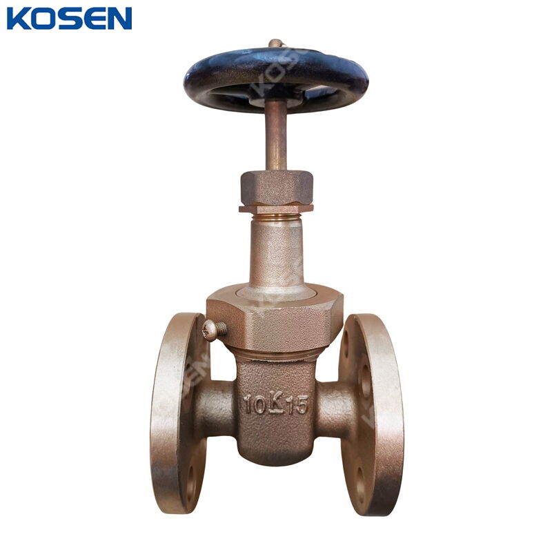 Bronze BC6 Marine Gate Valve, JIS F7368, 15A, 1/2 Inch, 10K