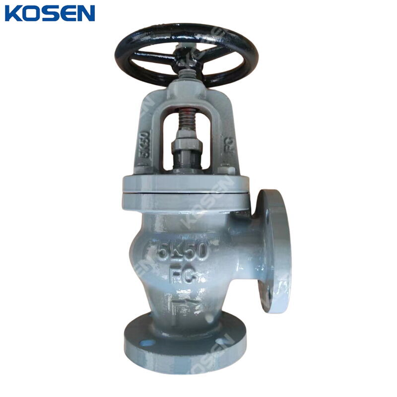 Cast Iron Angle Globe Valve, JIS F7306, FC200, 50A, 5K, 2 IN