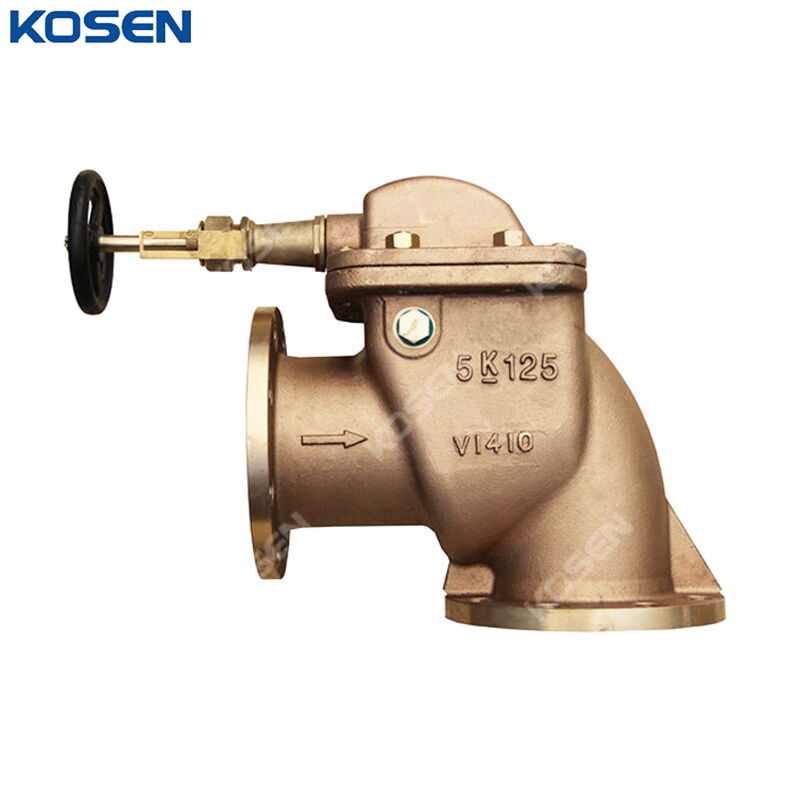 JIS F3060 Angle Storm Valve, Bronze, 5K, 125A, 5 Inch, FF