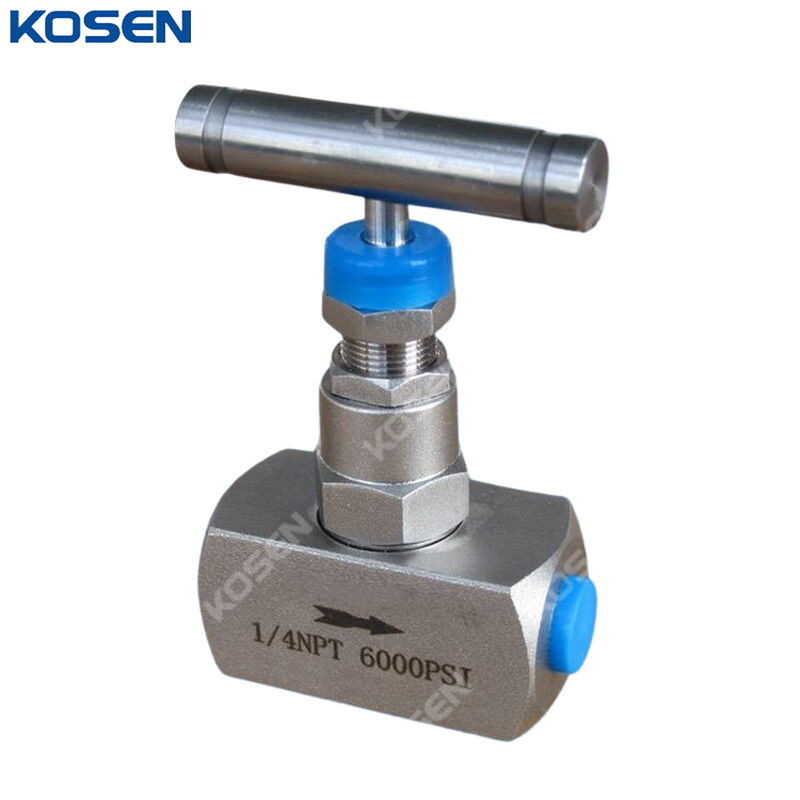 High Pressure Needle Valve, SS 316, DN8, 6000 PSI, FNPT
