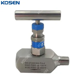 6000 PSI Needle Valve, Stainless Steel SS 316, FNPT * MNPT