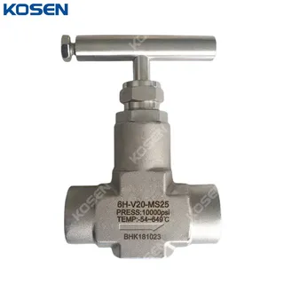 SS 316 Needle Valve, 10000 PSI, Custom Sizes, SW Ends