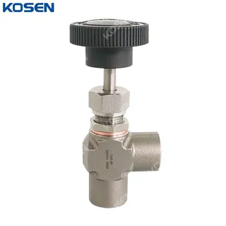 Stainless Steel Angle Needle Valve, SS 304, 3000 PSI, Manual