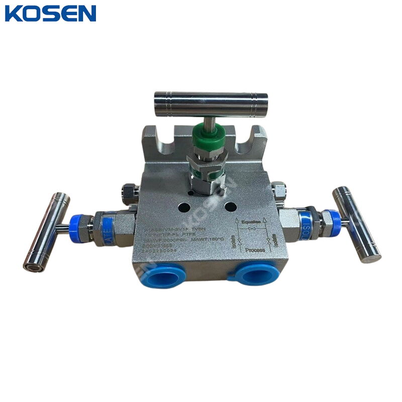SS 316 Manifold Valve, 3 Way, 1/2 Inch, 6000 PSI, FNPT End