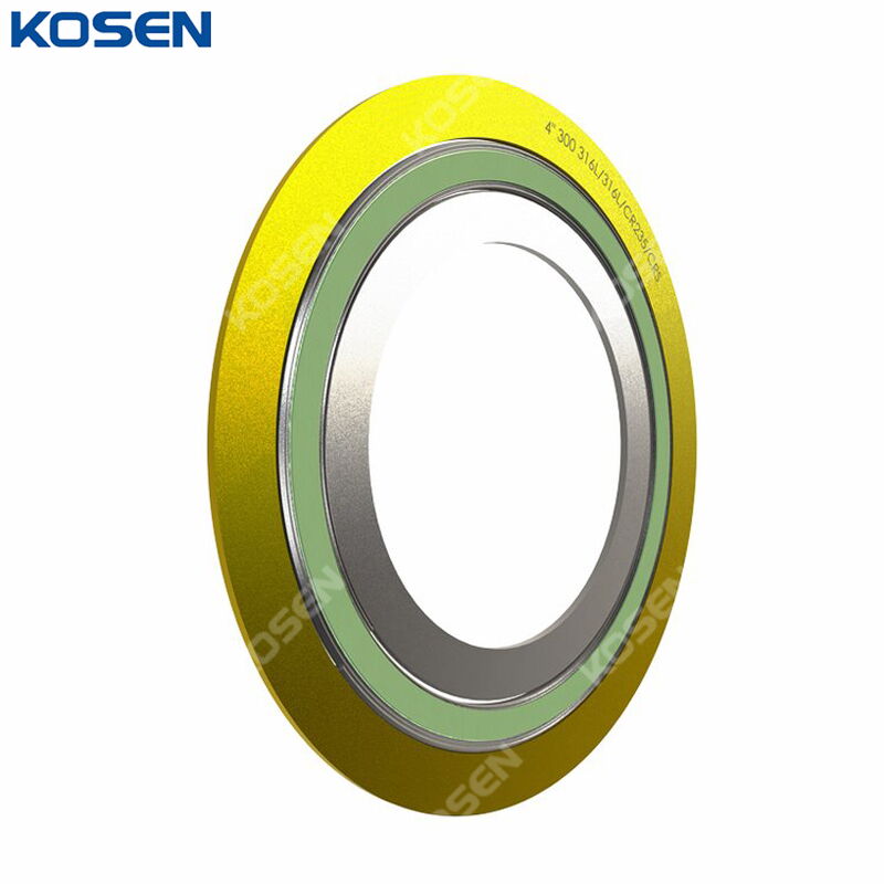 Metal Graphite Spiral Wound Gasket, 1/2-60 IN, THK 0.4–6 mm