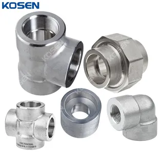 Forged Steel Pipe Fittings, 1/8-4 IN, 3000, 6000, 9000 LB