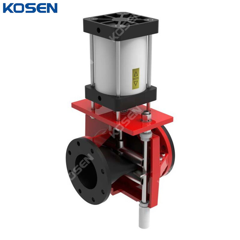 Pneumatic Actuated Pinch Valves, Rubber Sleeve, 1-40 Inch