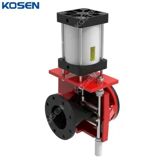 Pneumatic Actuated Pinch Valves, Rubber Sleeve, 1-40 Inch