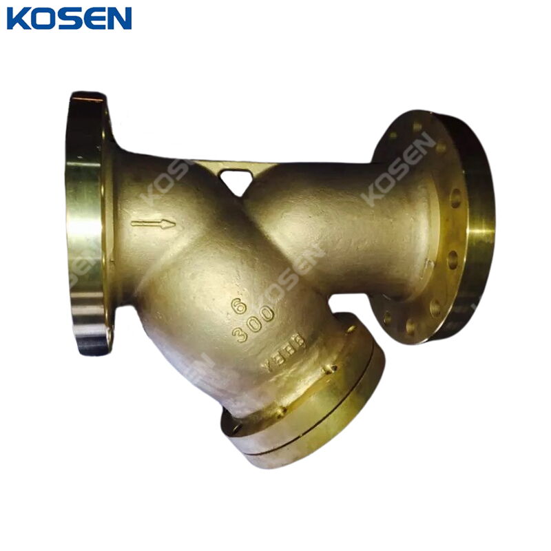 Aluminum Bronze Y Strainer, ASME B16.34, C95800, 6 IN, CL300