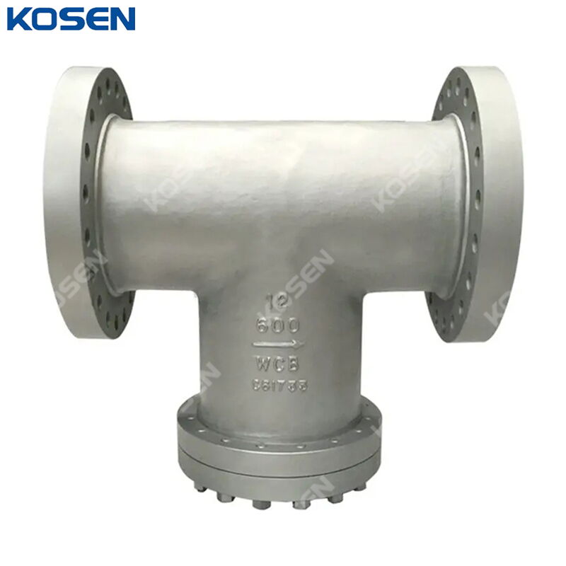 ASTM A216 WCB T Strainer, ASME B16.34, 12 Inch, CL600 LB, RF