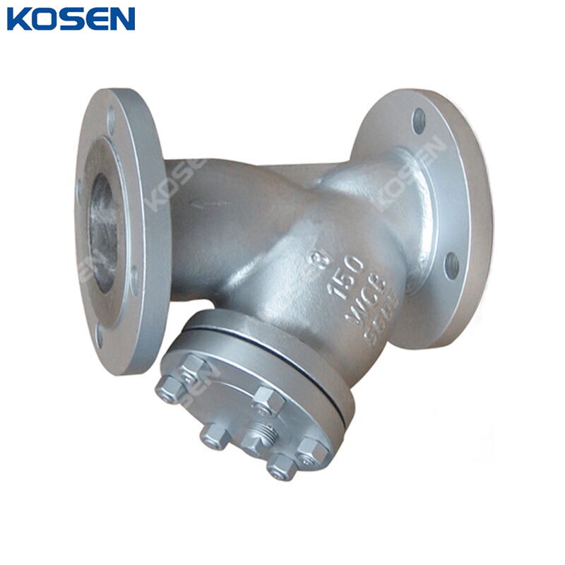 ASTM A216 WCB Y Strainer, ASME B16.34, SS 304 Screen, 3 Inch