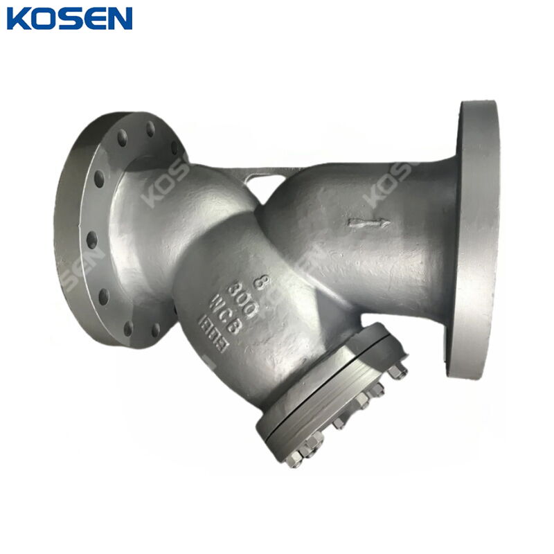 ASTM A216 WCB Y Strainers, ASME B16.34, 8 Inch, 300 LB, RF