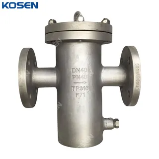ASTM A312 TP316 Basket Strainer, ANSI B16.34, DN40, PN40, RF