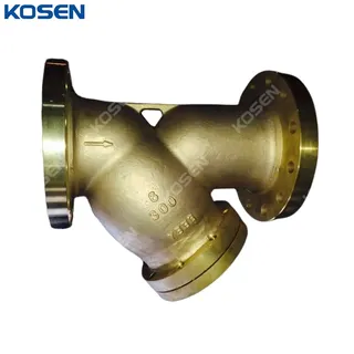 Aluminum Bronze Y Strainer, ASME B16.34, C95800, 6 IN, CL300