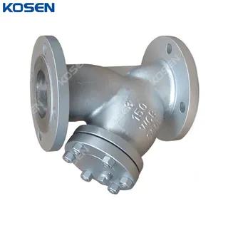 ASTM A216 WCB Y Strainer, ASME B16.34, SS 304 Screen, 3 Inch