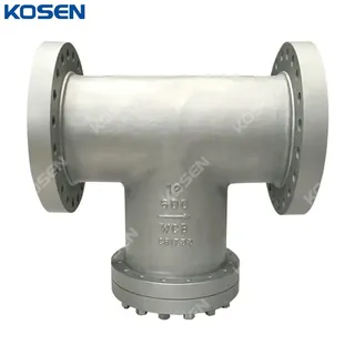 ASTM A216 WCB T Strainer, ASME B16.34, 12 Inch, CL600 LB, RF