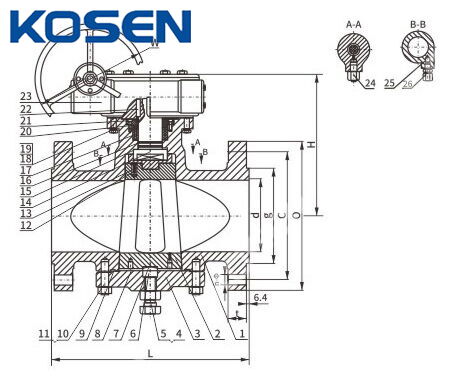 Pressure Balance Plug Valve Structural Diagram