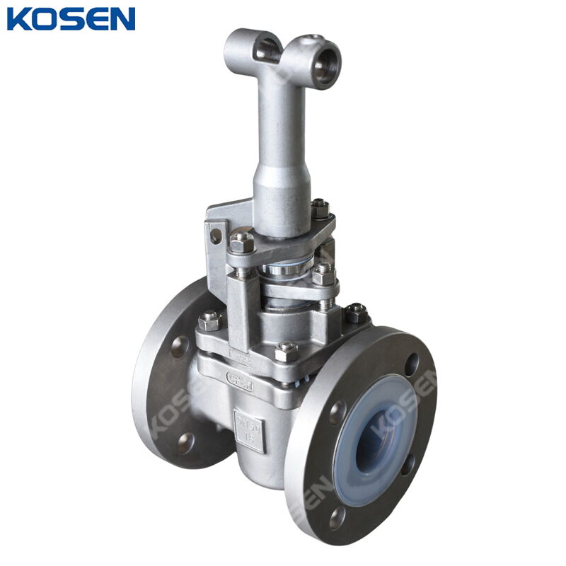 FEP Lined Plug Valve, API 6D, ASTM A351 CF8M, DN50, PN16, RF