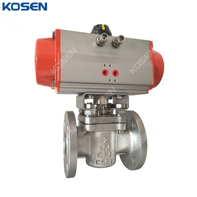 Pneumatic Actuated Plug Valve, API 599, CF8, 2 Inch, 150 LB