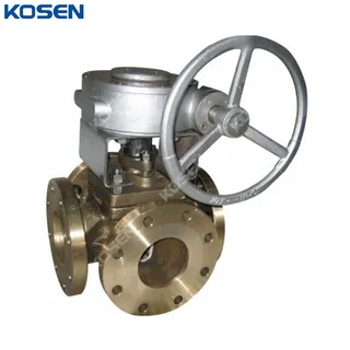 Four-way Plug Valve, API 6D, ASTM B148 C95800, 4 Inch, CL150