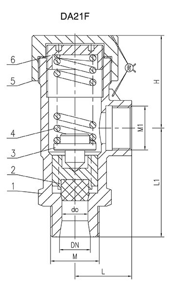 Cryogenic Safety Valve Structural Diagram
