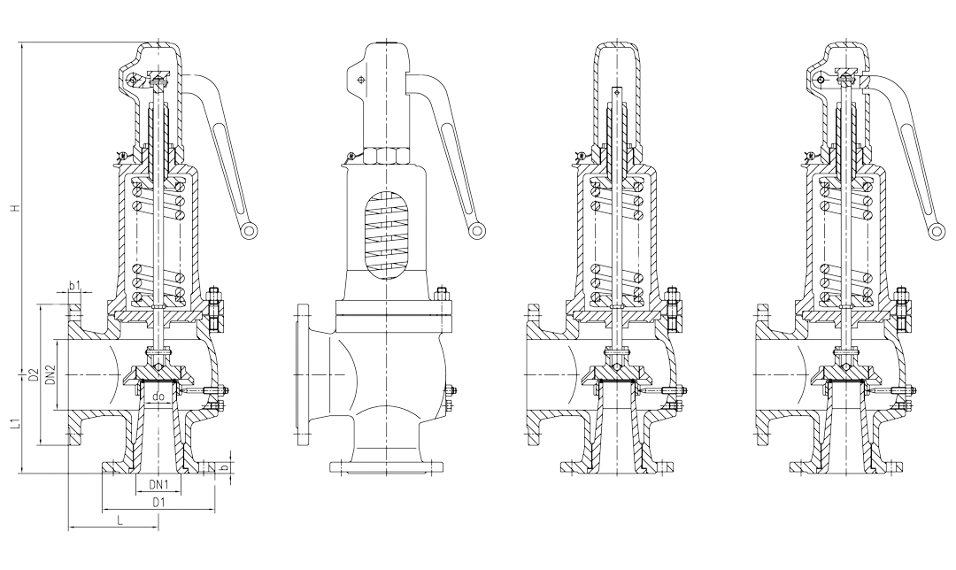 Spring Loaded Safety Valve Structural Diagram Spring Loaded Safety Valve Structural Diagram