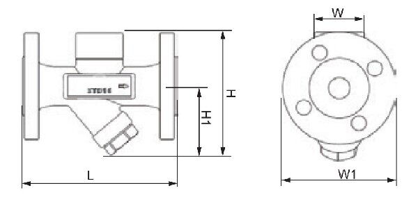 ASTM A105 Thermodynamic Steam Trap Structural Diagram