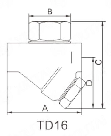 ASTM A351 CF8 Thermodynamic Steam Trap Structural Diagram