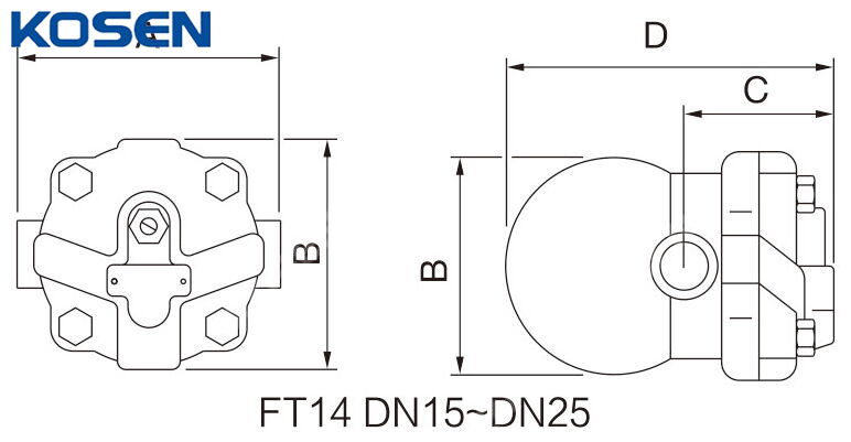 Ball Float Steam Trap Structural Diagram
