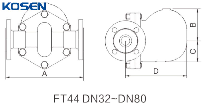 Ball Float Steam Trap Structural Diagram