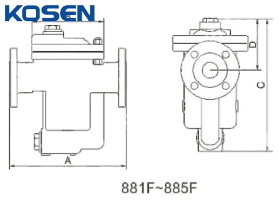 Inverted Bucket Steam Trap Structural Diagram