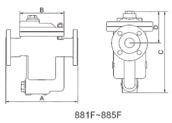 Inverted Bucket Steam Trap Structural Diagram