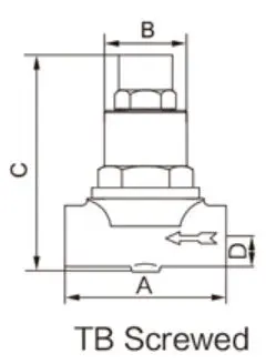 ASTM A105 Bimetallic Steam Trap Structural Diagram