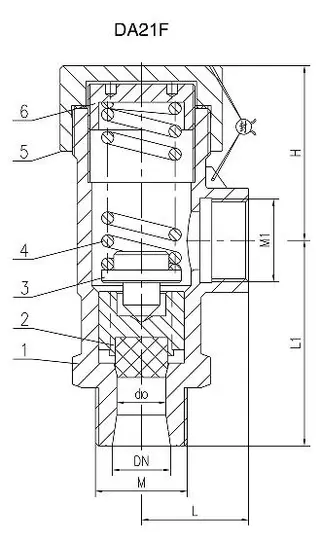 Cryogenic Safety Valve Structural Diagram