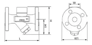ASTM A105 Thermodynamic Steam Trap Structural Diagram