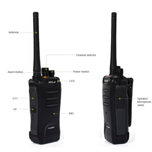 Mini Long Range Digital DPMR Walkie Talkie TC-216DP