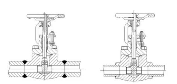 Connection of valves