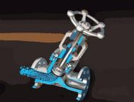 The way of medium flow for globe valves