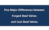 Five Major Differences between Forged Steel Valves and Cast Steel Valves