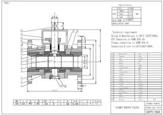 F316 Ceramic Ball Valve Tech Drawing