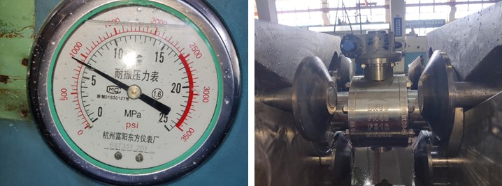 Trunnion Ball Valve pressure test
